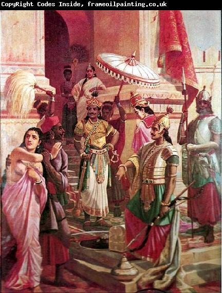 Raja Ravi Varma Victory of Meghanada